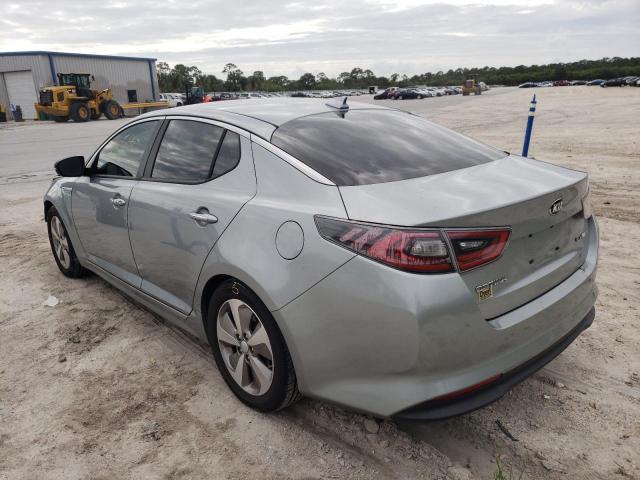 KNAGN4AD5F5090375 - 2015 KIA OPTIMA HYB SILVER photo 3