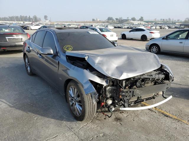 JN1EV7AP3JM590560 - 2018 INFINITI Q50 LUXE GRAY photo 1