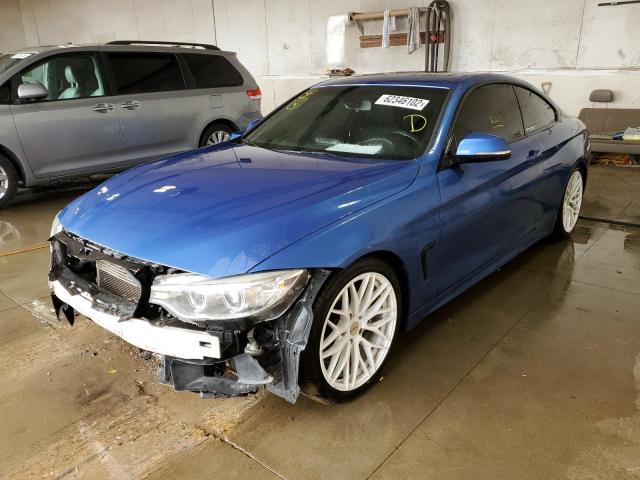 WBA3R5C56EK187227 - 2014 BMW 435 XI BLUE photo 2