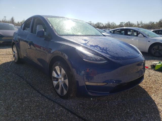 5YJYGDEE8MF187778 - 2021 TESLA MODEL Y BLUE photo 1