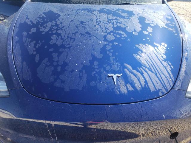 5YJYGDEE8MF187778 - 2021 TESLA MODEL Y BLUE photo 7