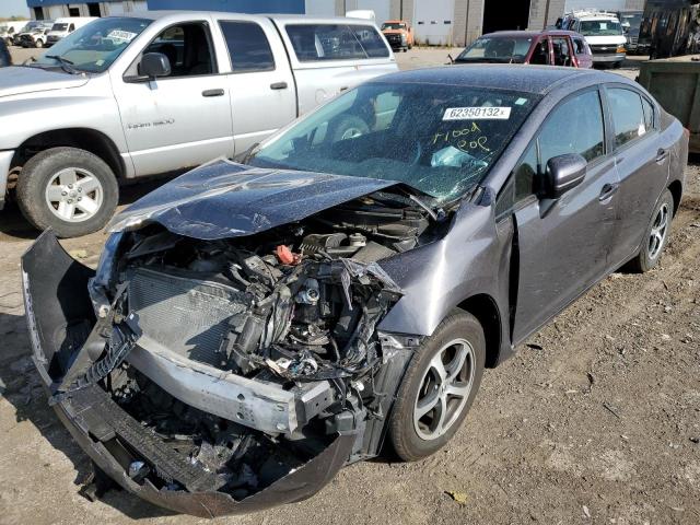 19XFB2F78FE037026 - 2015 HONDA CIVIC SE GRAY photo 2