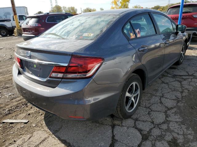 19XFB2F78FE037026 - 2015 HONDA CIVIC SE GRAY photo 4