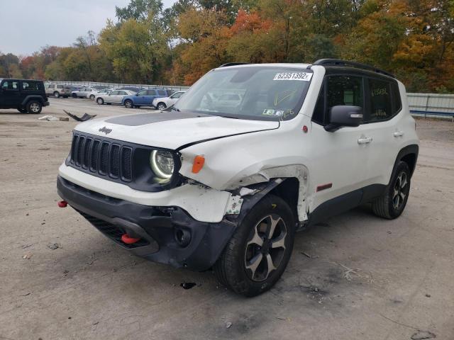 ZACNJBC10KPK13186 - 2019 JEEP RENEGADE T WHITE photo 2