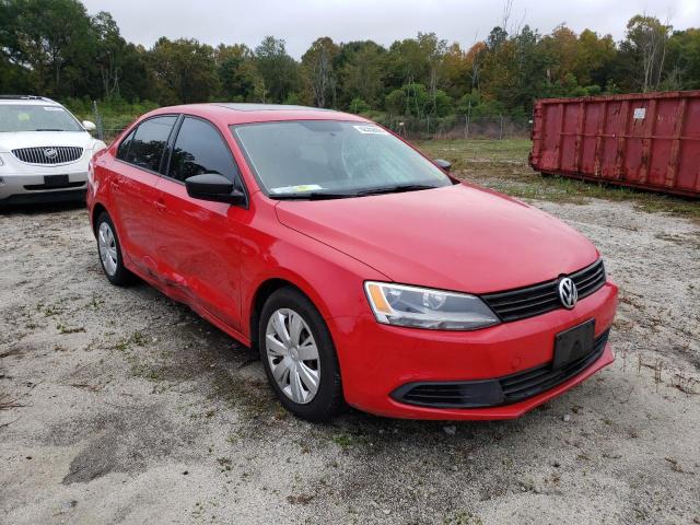 3VW2K7AJ1CM390849 - 2012 VOLKSWAGEN JETTA BASE RED photo 1