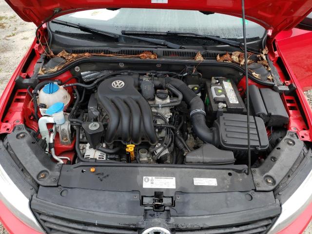 3VW2K7AJ1CM390849 - 2012 VOLKSWAGEN JETTA BASE RED photo 7