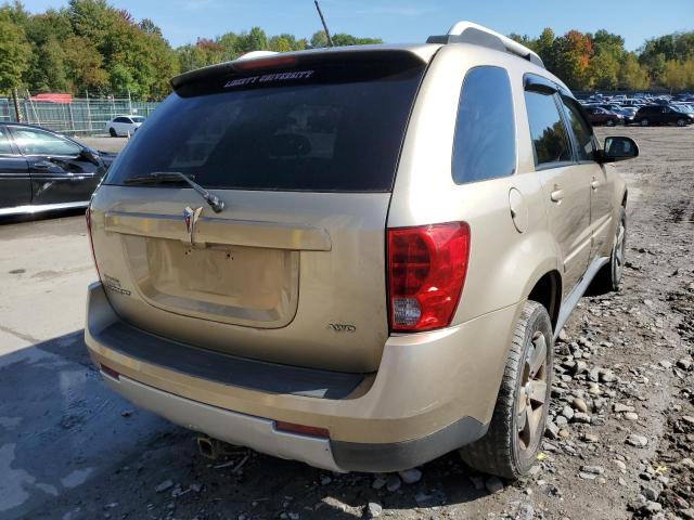 2CKDL43F886064685 - 2008 PONTIAC TORRENT BEIGE photo 4