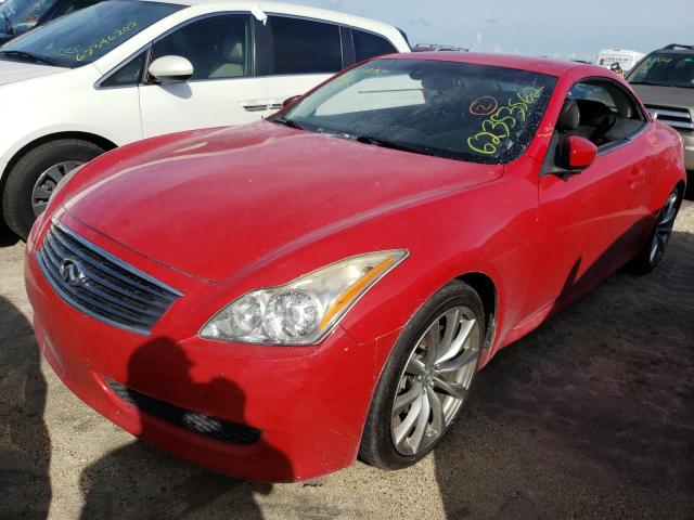 JNKCV66E19M722666 - 2009 INFINITI G37 BASE RED photo 2