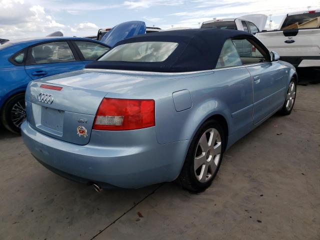 WAUAC48H15K011305 - 2005 AUDI A4 1.8 CAB BLUE photo 4