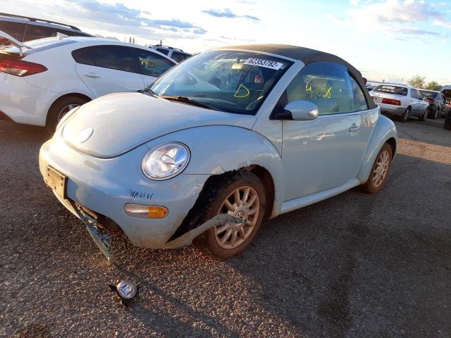 3VWCM31Y75M364098 - 2005 VOLKSWAGEN NEW BEETLE 青绿色 照片 2