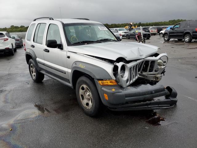 1J4GL48K07W500499 - 2007 JEEP LIBERTY SP GRAY photo 1