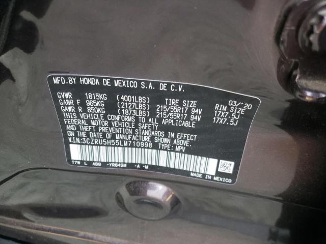 3CZRU5H55LM710998 - 2020 HONDA HR-V EX BROWN photo 10