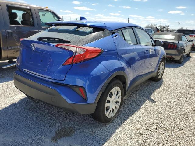 NMTKHMBX6KR081345 - 2019 TOYOTA C-HR XLE BLUE photo 4