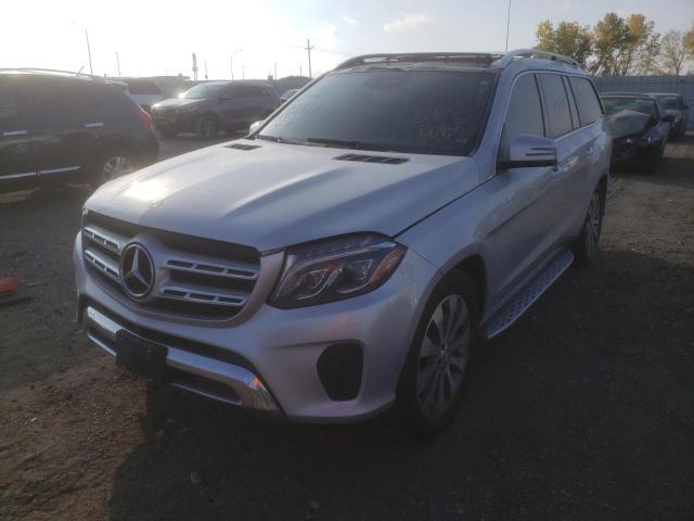 4JGDF6EE9HA797566 - 2017 MERCEDES-BENZ GLS 450 4M SILVER photo 2