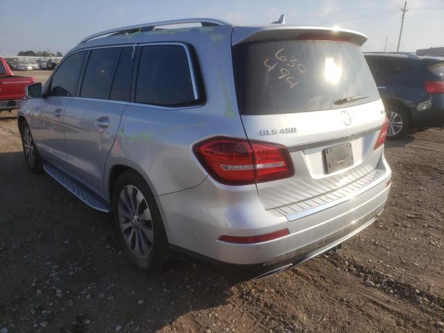 4JGDF6EE9HA797566 - 2017 MERCEDES-BENZ GLS 450 4M SILVER photo 3