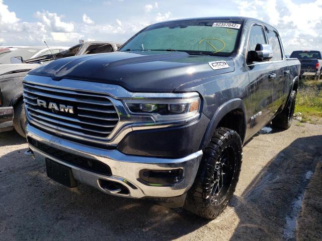 1C6SRFKT5KN593036 - 2019 RAM 1500 LONGH BLUE photo 2