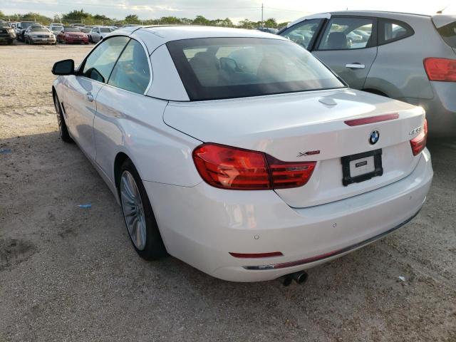 WBA3V9C54FP799207 - 2015 BMW 428 XI WHITE photo 3