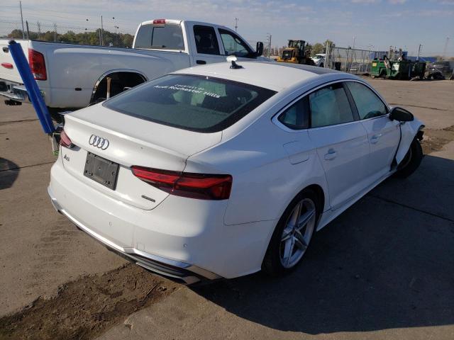 WAUFACF55MA062471 - 2021 AUDI A5 PREMIUM WHITE photo 4