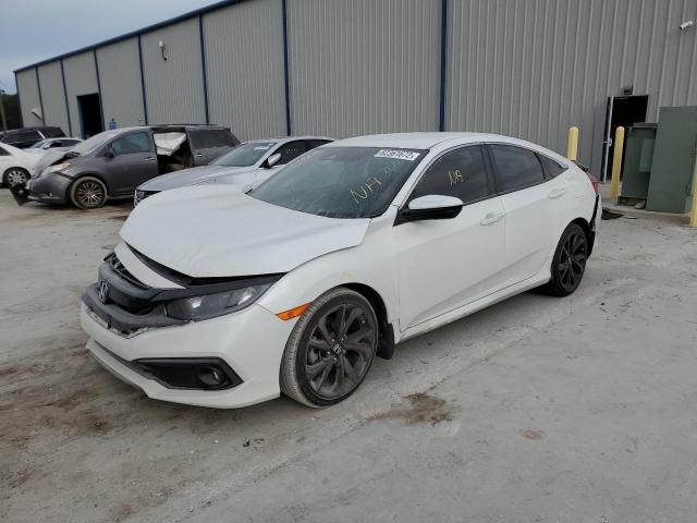 2HGFC2F81LH572156 - 2020 HONDA CIVIC SPOR WHITE photo 2