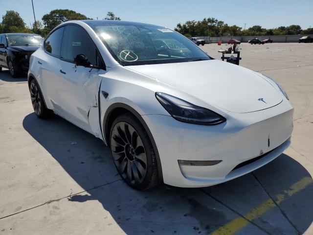 5YJYGDEF2MF124460 - 2021 TESLA MODEL Y أبيض صورة 1