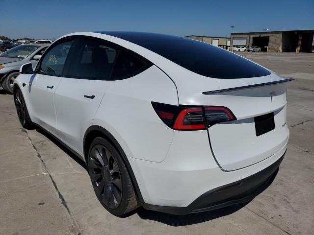 5YJYGDEF2MF124460 - 2021 TESLA MODEL Y أبيض صورة 3