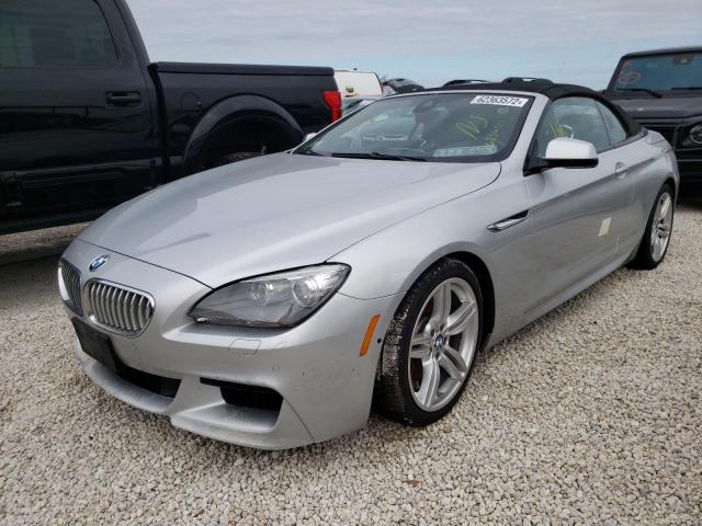 WBAYP1C54DDX00742 - 2013 BMW 650 XI SILVER photo 2