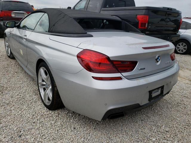 WBAYP1C54DDX00742 - 2013 BMW 650 XI SILVER photo 3