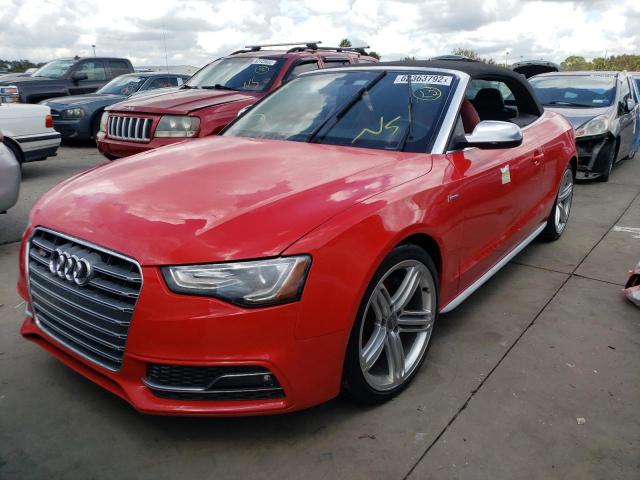 WAUVGAFH1EN000892 - 2014 AUDI S5 PRESTIG RED photo 2