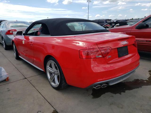 WAUVGAFH1EN000892 - 2014 AUDI S5 PRESTIG RED photo 3