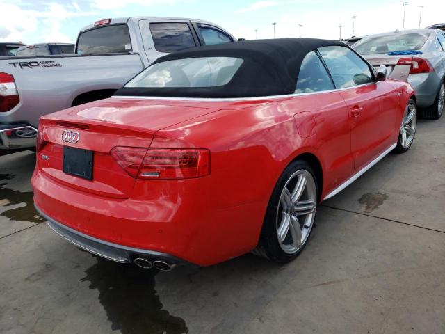 WAUVGAFH1EN000892 - 2014 AUDI S5 PRESTIG RED photo 4