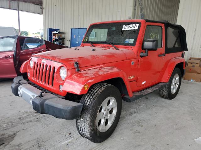 1C4AJWBG5FL675395 - 2015 JEEP WRANGLER S წითელი ფოტო 2