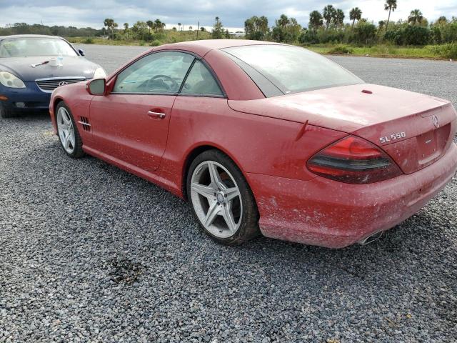 WDBSK7BA4BF162598 - 2011 MERCEDES-BENZ SL 550 RED photo 3