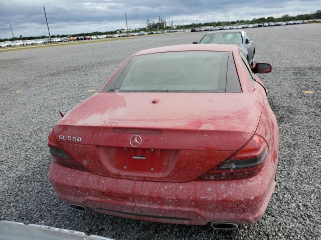 WDBSK7BA4BF162598 - 2011 MERCEDES-BENZ SL 550 RED photo 6