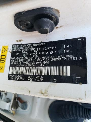 JTJYARBZ9J2087660 - 2018 LEXUS NX 300 BAS 白色 照片 10