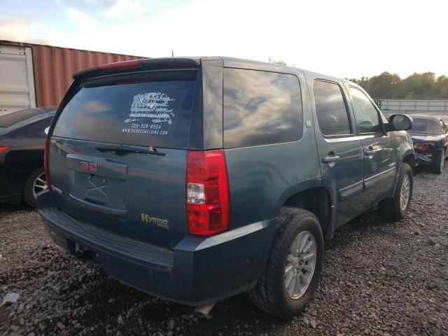 1GKFC13539R104851 - 2009 GMC YUKON HYBR GREEN photo 4