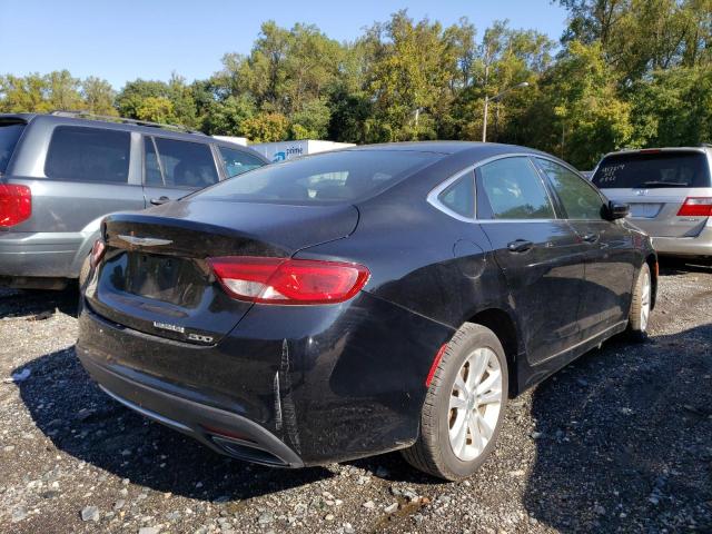 1C3CCCAG6GN111171 - 2016 CHRYSLER 200 LIMITE BLACK photo 4