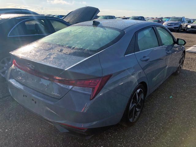 KMHLP4AG2NU352715 - 2022 HYUNDAI ELANTRA LI GRAY photo 4