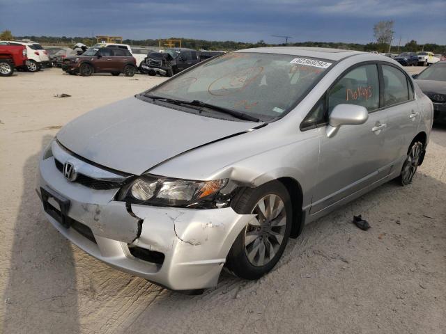19XFA1F99AE020436 - 2010 HONDA CIVIC EXL SILVER photo 2