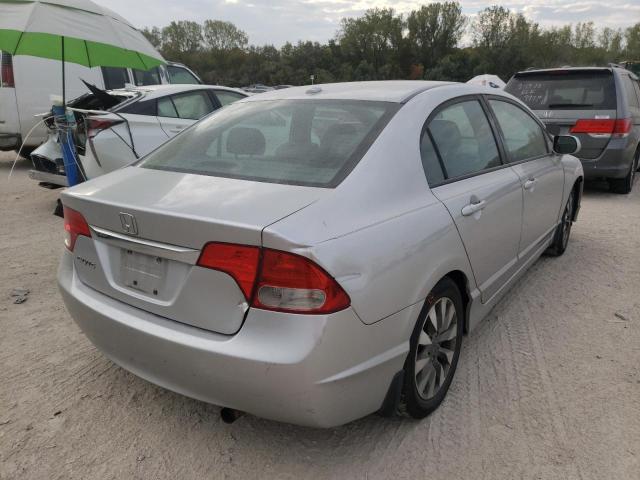 19XFA1F99AE020436 - 2010 HONDA CIVIC EXL SILVER photo 4