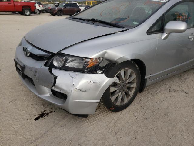 19XFA1F99AE020436 - 2010 HONDA CIVIC EXL SILVER photo 9