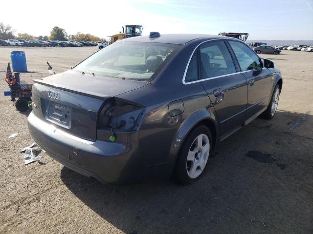 WAUPL68E84A158897 - 2004 AUDI S4 GRAY photo 4