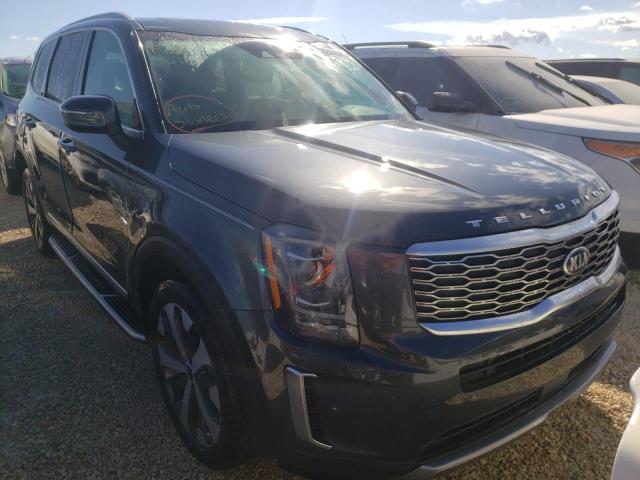 5XYP64HC1MG140898 - 2021 KIA TELLURIDE GRAY photo 1