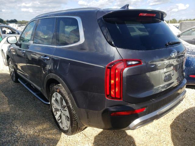 5XYP64HC1MG140898 - 2021 KIA TELLURIDE GRAY photo 3