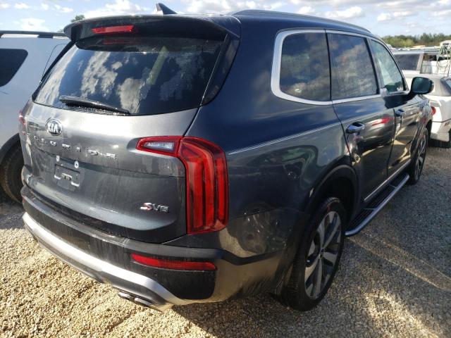 5XYP64HC1MG140898 - 2021 KIA TELLURIDE GRAY photo 4