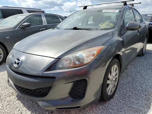 JM1BL1V7XC1650223 - 2012 MAZDA 3 I GRAY photo 2