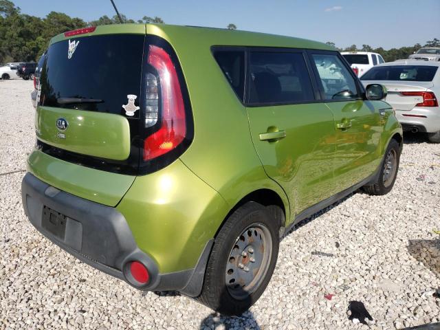 KNDJN2A22E7732551 - 2014 KIA SOUL GREEN photo 4