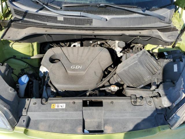 KNDJN2A22E7732551 - 2014 KIA SOUL GREEN photo 7