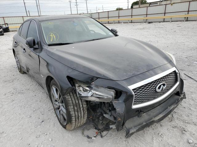 JN1AV7AR9FM850547 - 2015 INFINITI Q50 HYBRID BLACK photo 1