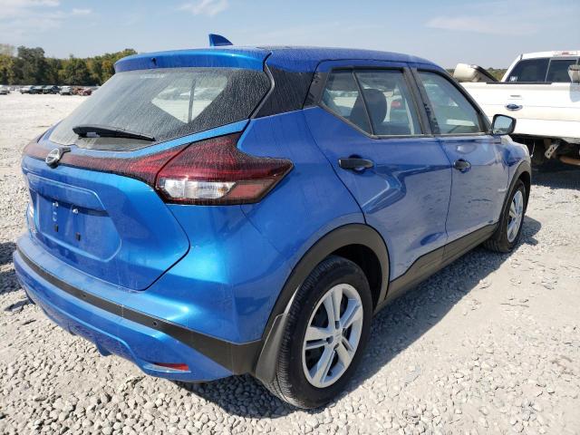 3N1CP5BV5NL475297 - 2022 NISSAN KICKS S BLUE photo 4