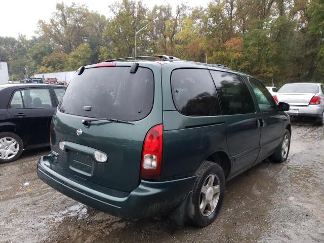 4N2ZN16T32D820999 - 2002 NISSAN QUEST SE GREEN photo 4